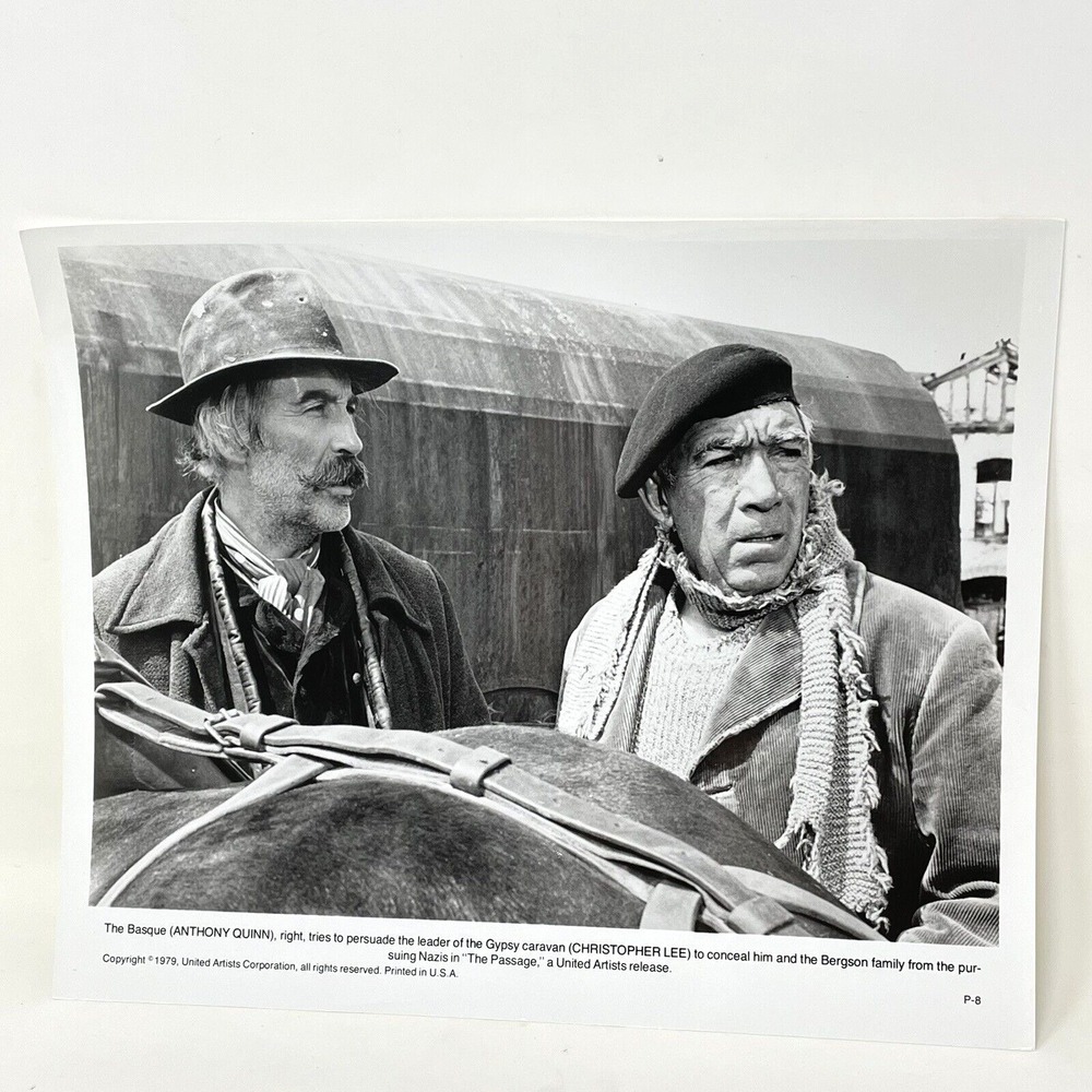 Anthony Quinn Christopher Lee The Passage 1979 Movie Still Photo United Artists